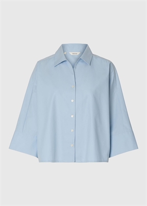 Ester oversize 3/4 sjkjorte Cashmere Blue Selected Femme